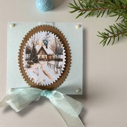 Картичка " Snowy days"