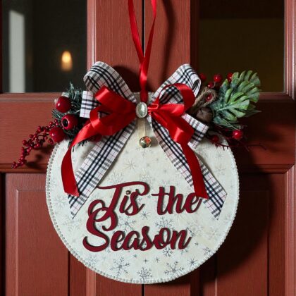 Декорация за врата "Tis the season"
